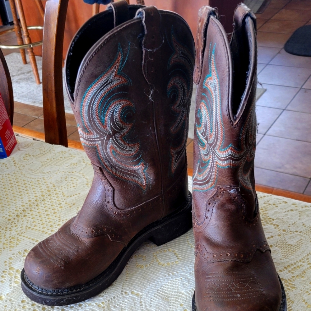 Steel toe work boots womens size 7.5 new